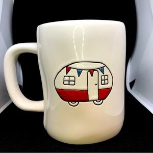 Rae Dunn Star Spangled Cutie Camper Art Blue Interior Mug Cup by Magenta Artisan